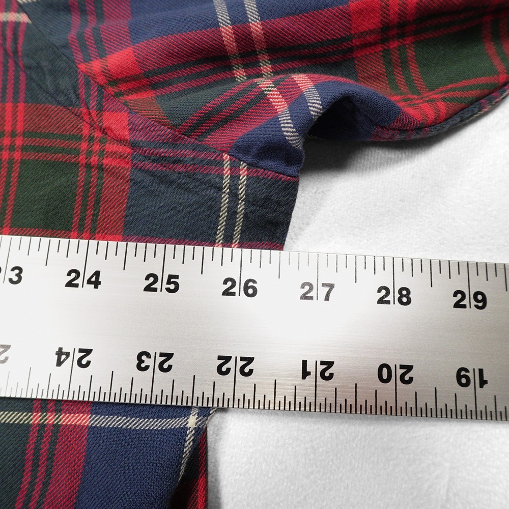 RALPH LAUREN Men's XL Red‎ Blue Green Plaid Classic Fit Button Down Dress Shirt - Picture 6 of 7